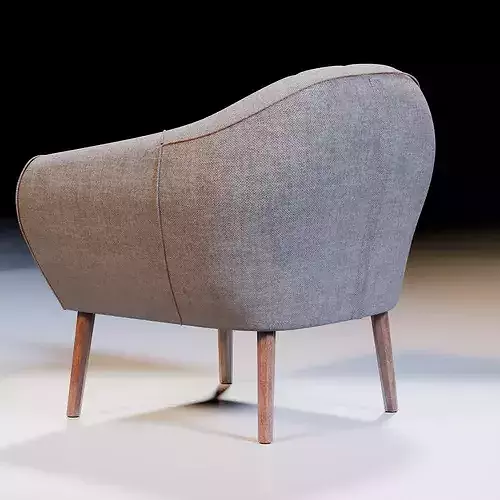 Haven Chair Low-poly 3D model 4