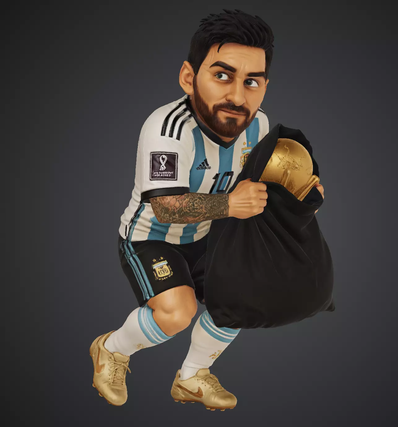 Messi 3d print model 3D print model