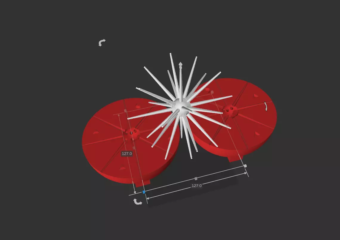 Urchin-style bait v7 Leg length 127 mm 3D print model