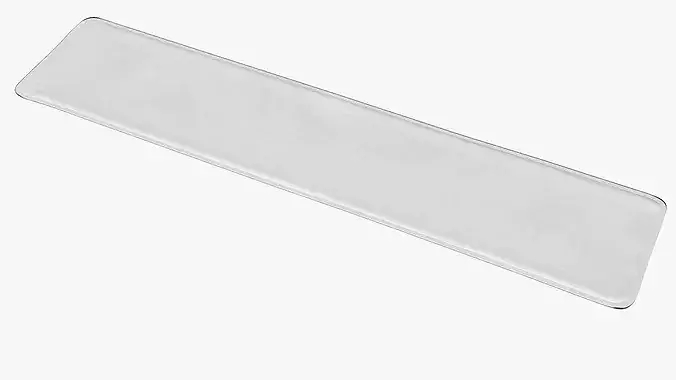 UAE Dubai Vehicle License Plate 07 Limited Edition White 3D model 4