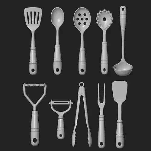 Miniature Dollhouse Food and Cooking Mega Pack 3D print model 4