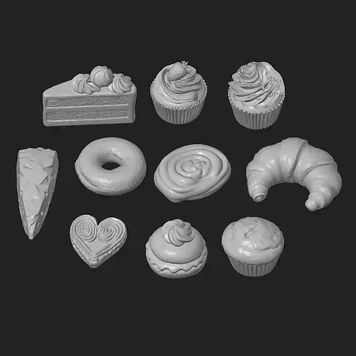 Miniature Dollhouse Food and Cooking Mega Pack 3D print model 6