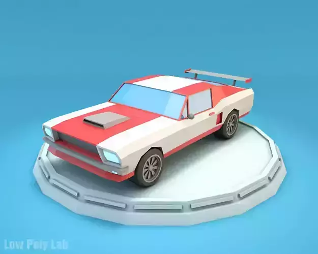 Cartoon Racing City Car