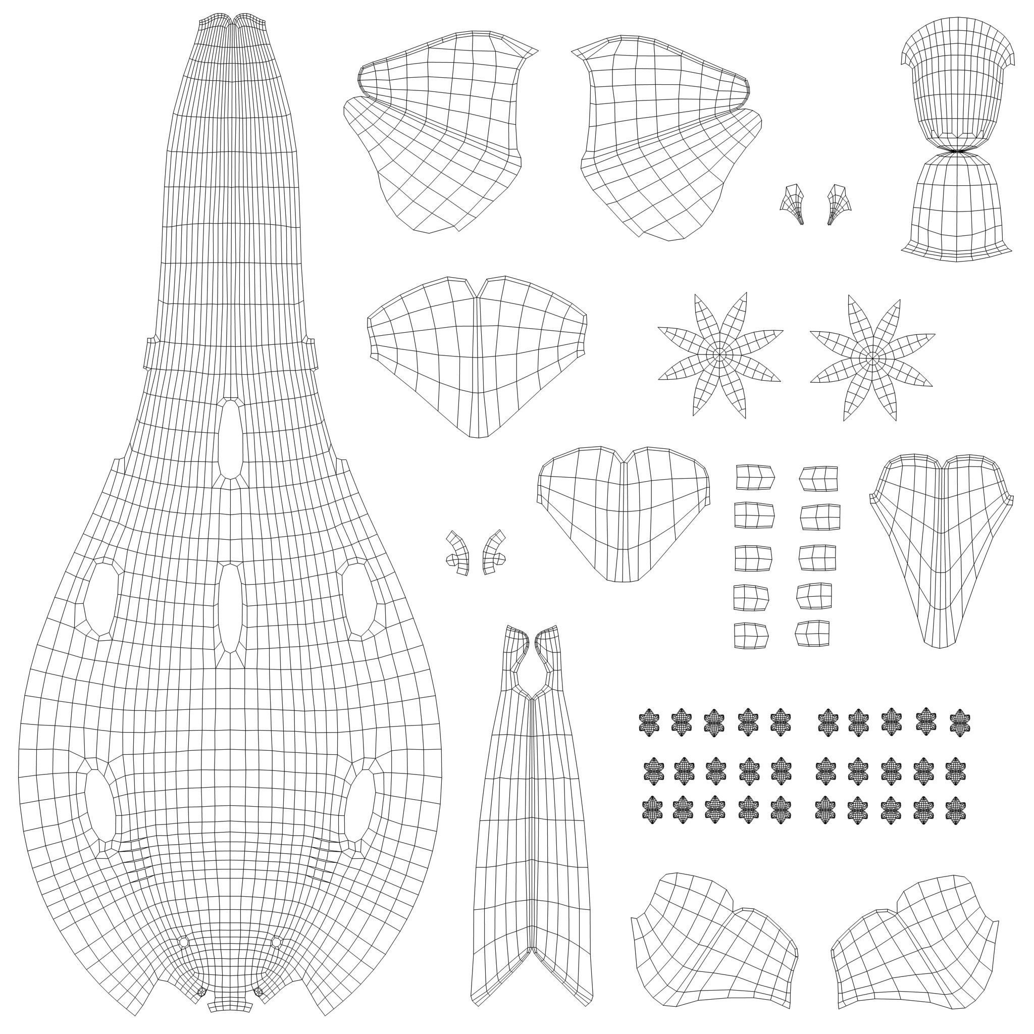 Nurse Shark Low-poly 3D model_11