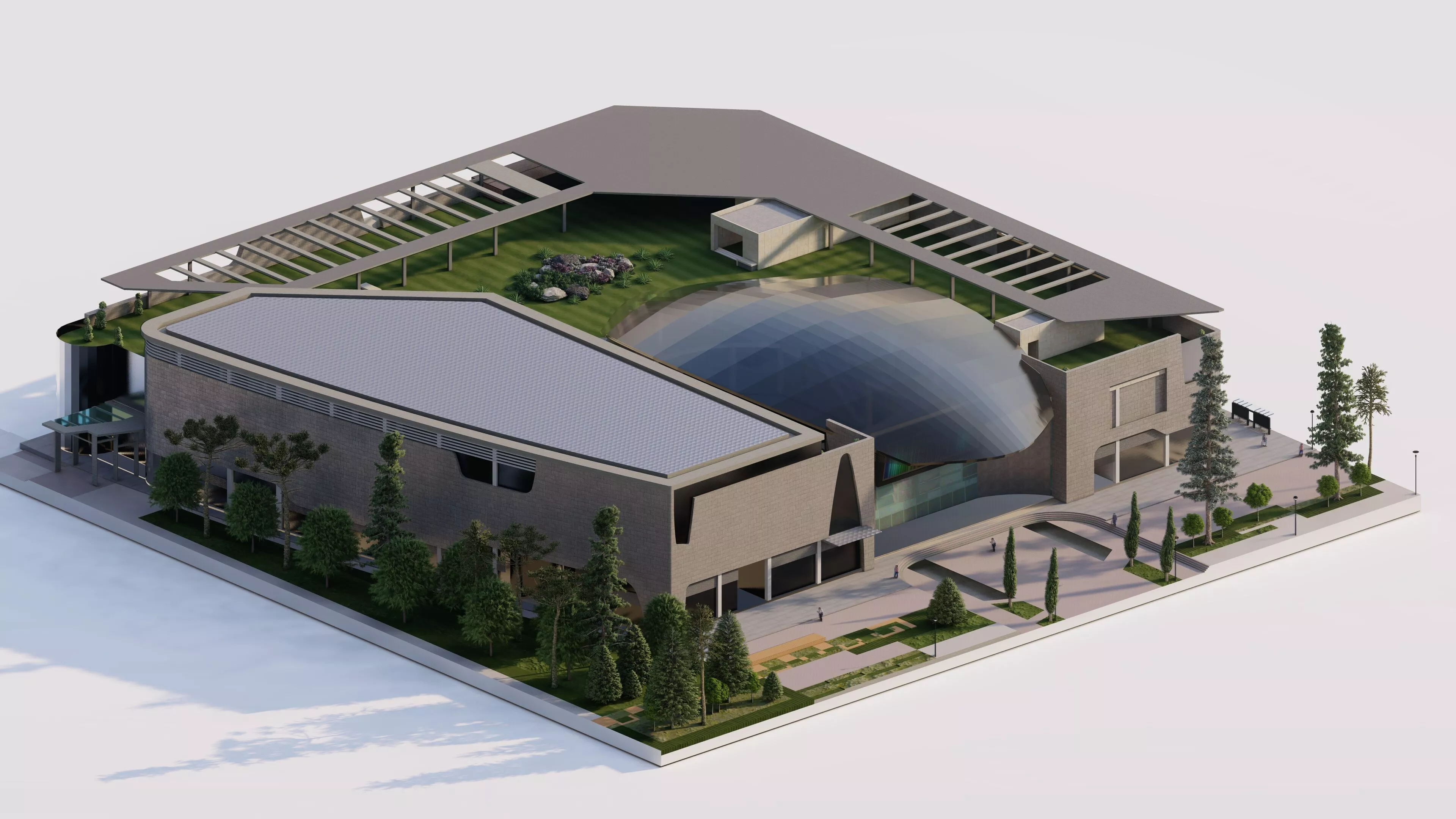 Futuristic Skyscraper-Building office-Modern office 3D model