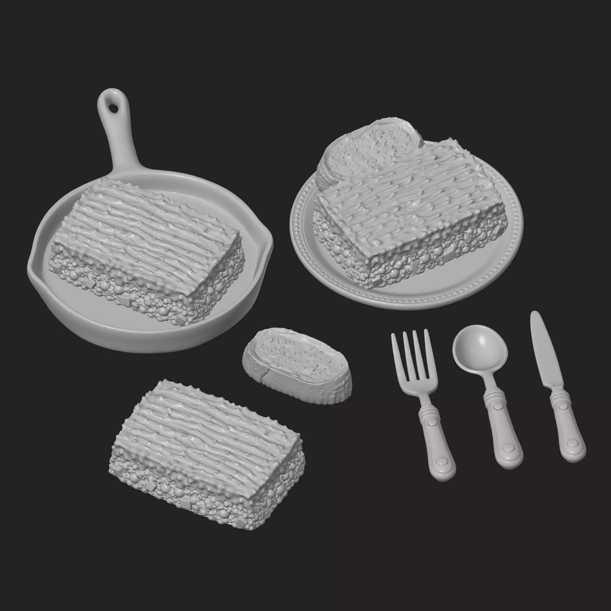 Shepherds Pie Dinner 3D print model