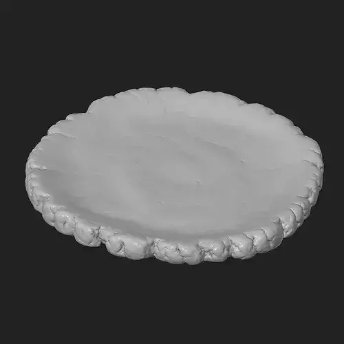 Dough Rolled Out Baking 3D print model 4
