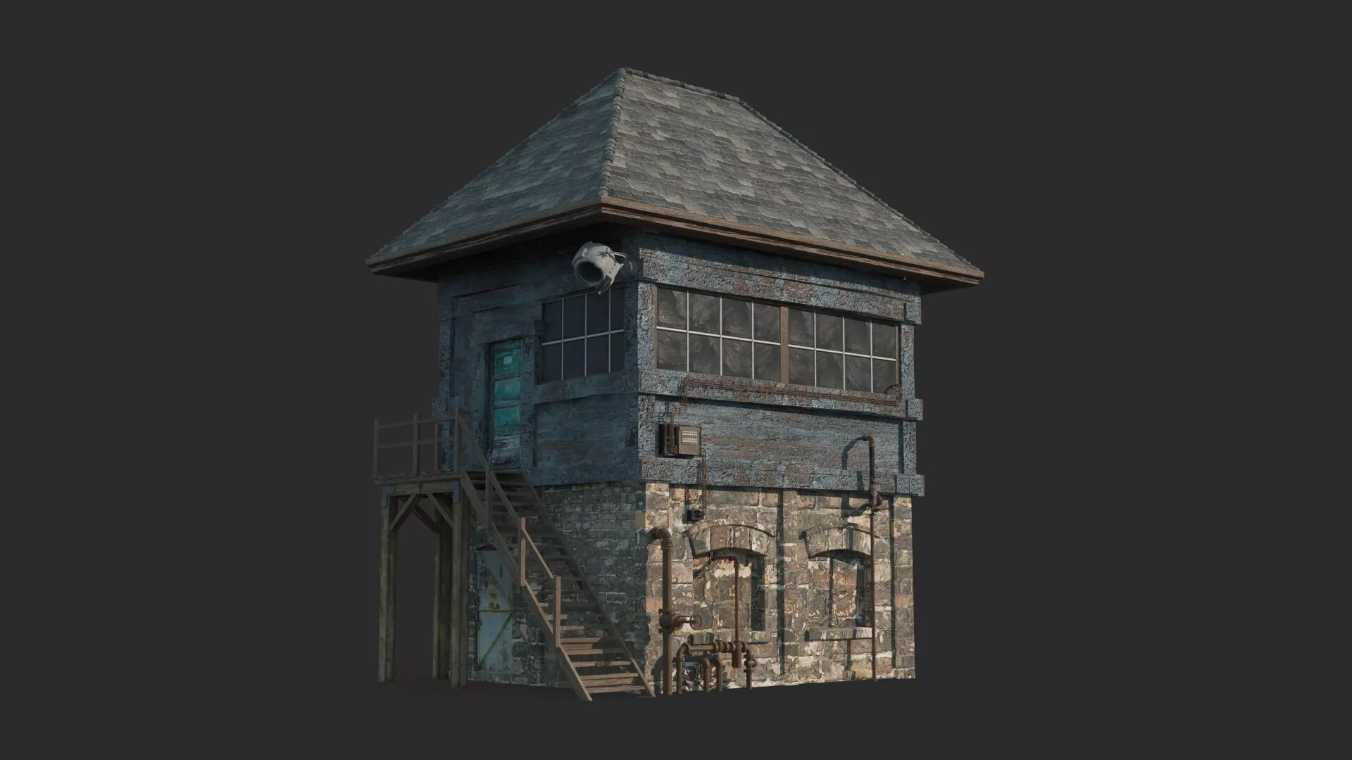 Public distribution rooms in late 19th century buildings 3D model