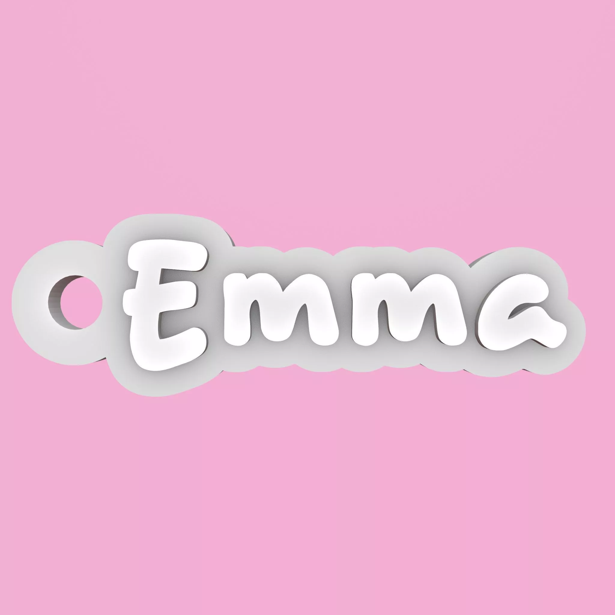3D Printable Personalized Emma Name Keychain Tag 3D print model