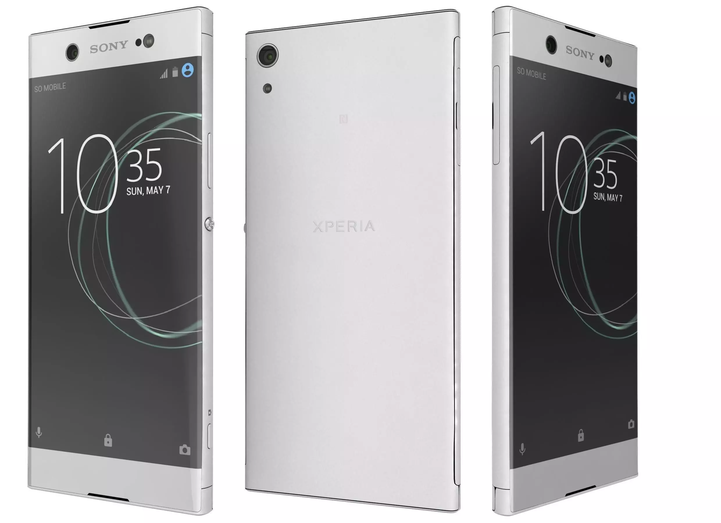 Sony Xperia XA1 Ultra White 3D model_0