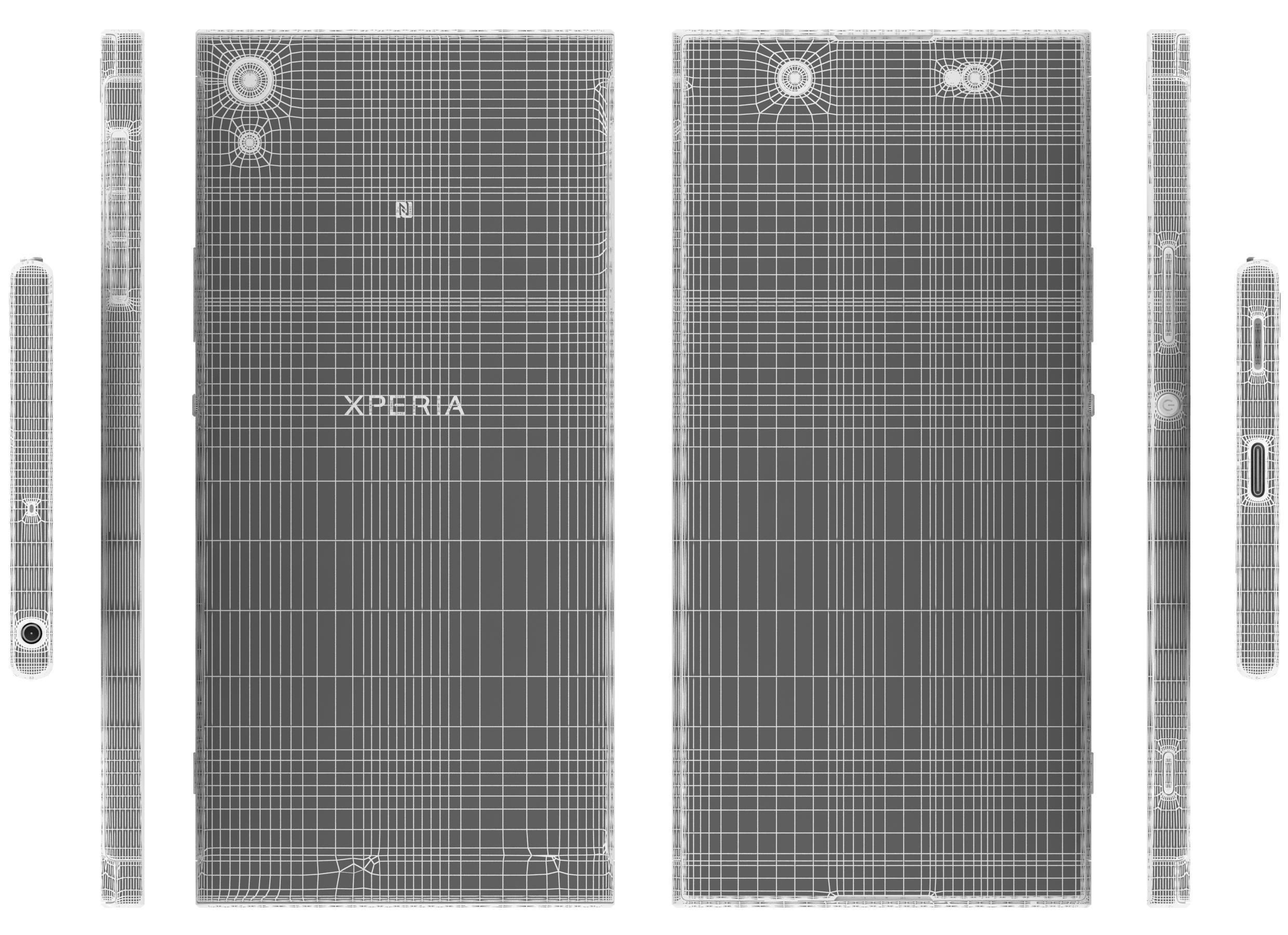 Sony Xperia XA1 Ultra White 3D model_12