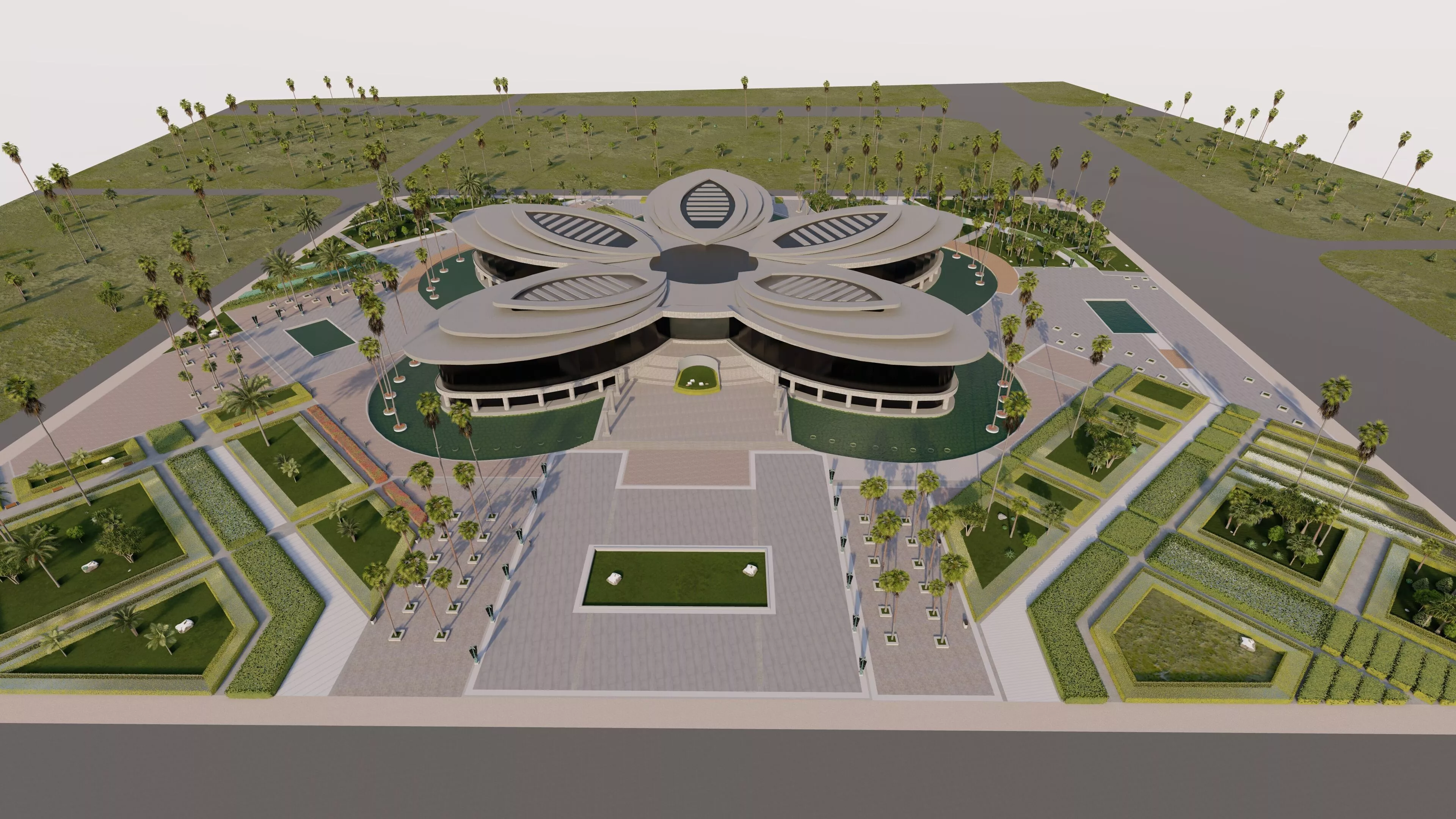 Master park-Regional park project-Private Park Landscape 3D model