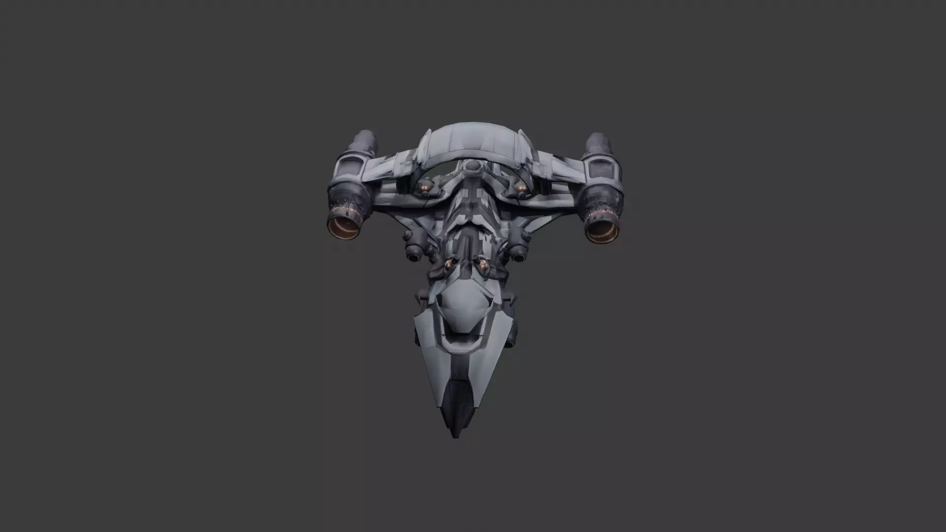 FREE Sci-Fi Spaceship Fighter - Game Ready Low Poly Free low-poly 3D model