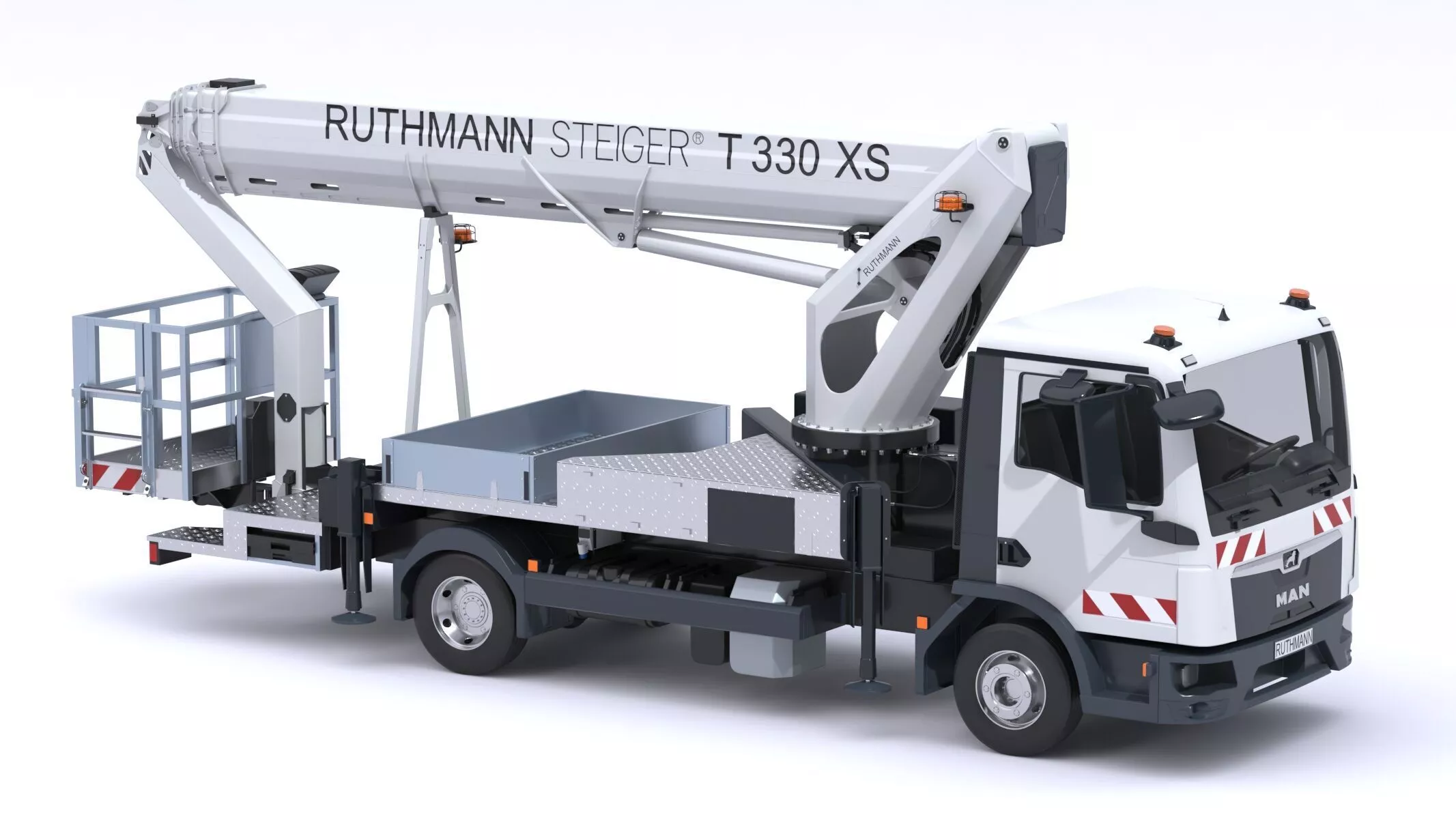 Ruthmann T330 Truck Mounted Aerial Work Platform 3D model