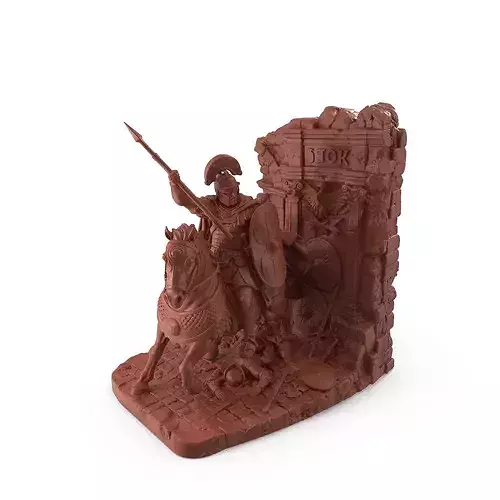 Print Ready Roman Centurion Bookend 006