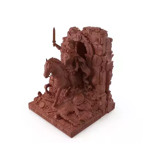 Print Ready Greek Warrior Bookend 001