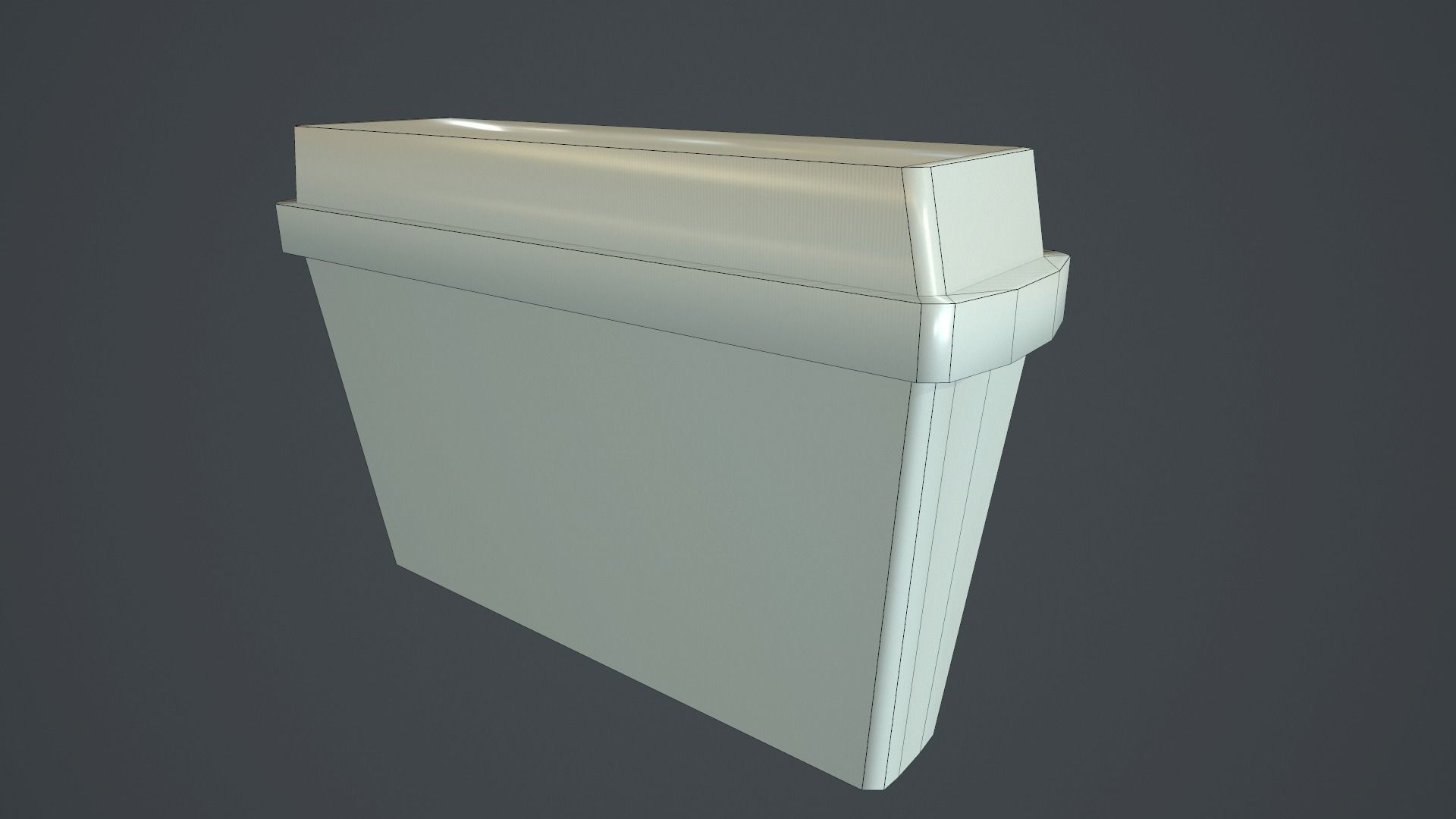 Plastic Exit Sign PBR Game Ready Low-poly 3D model_10