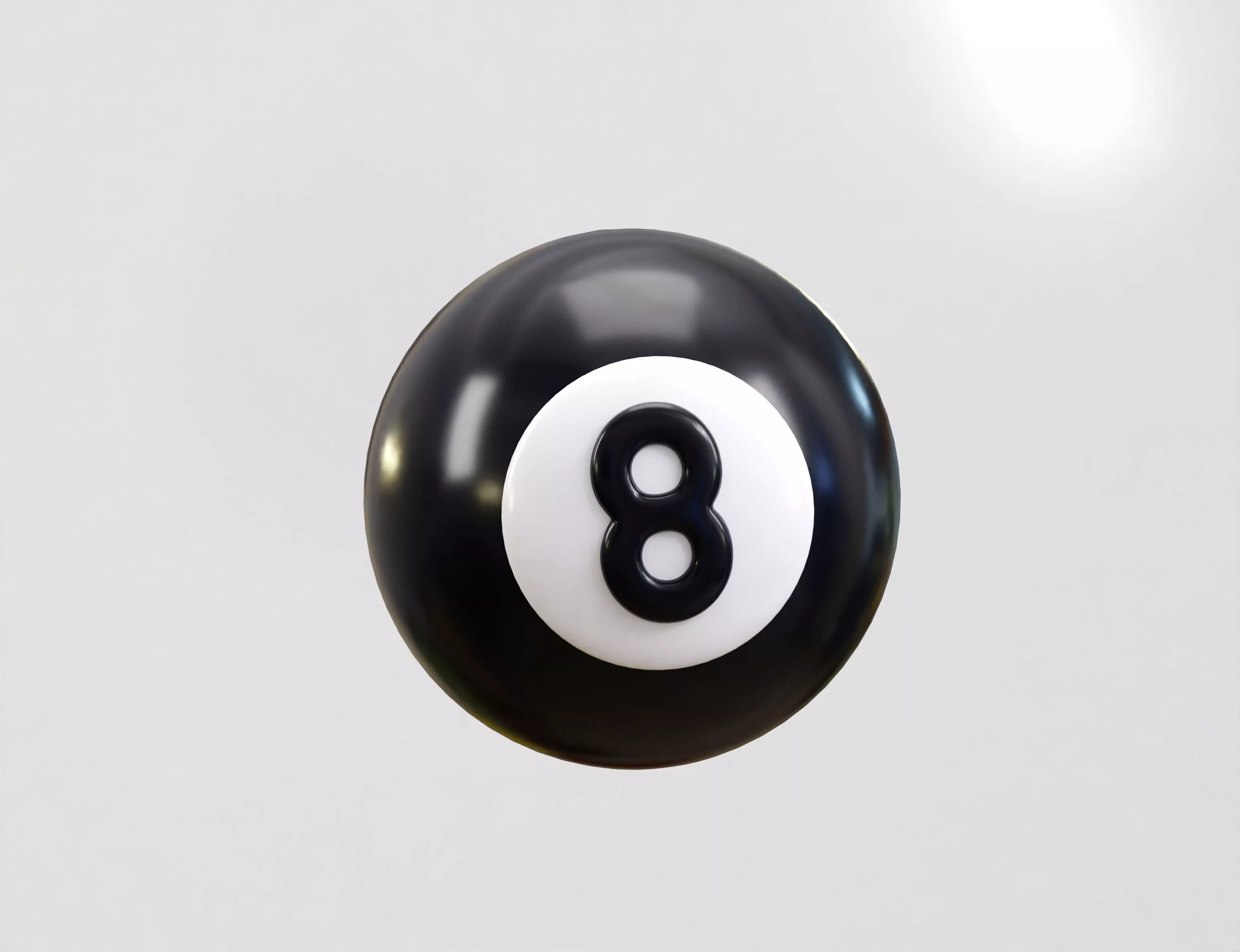 8 Ball Low-poly 3D model