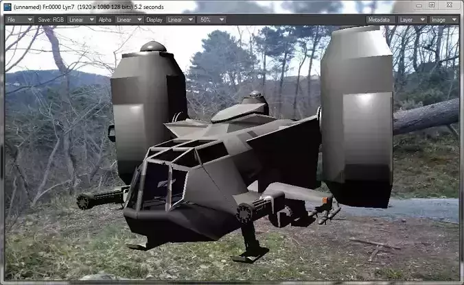 copter militari ecivil 3D model