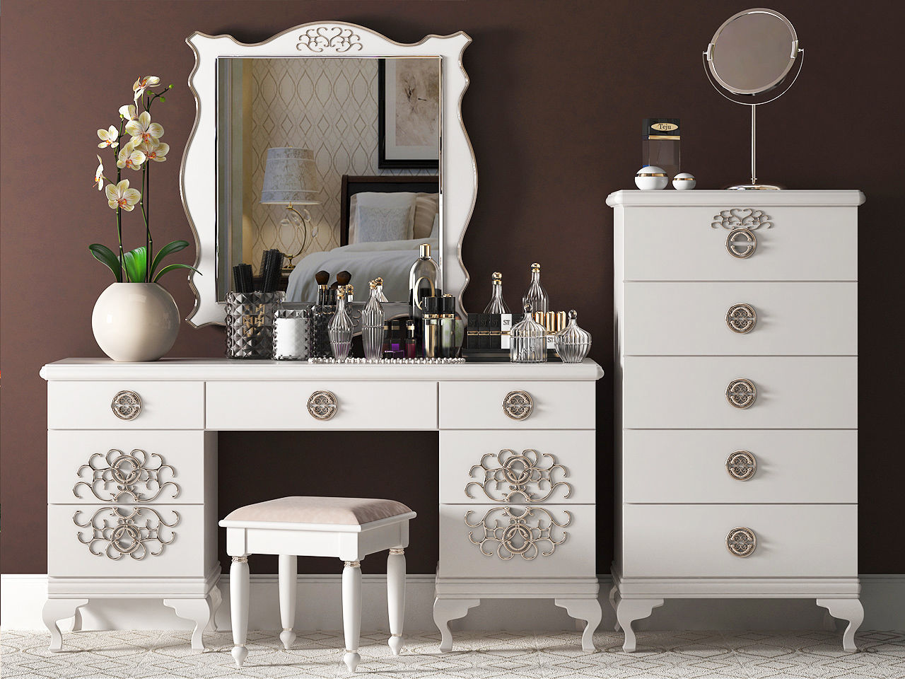 Dressing table 6 3D model_2