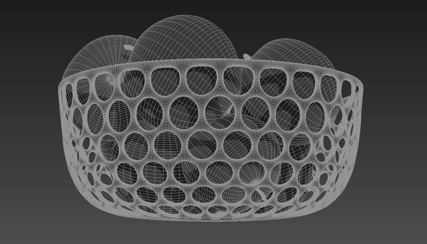 Apples in vase 3D model_3