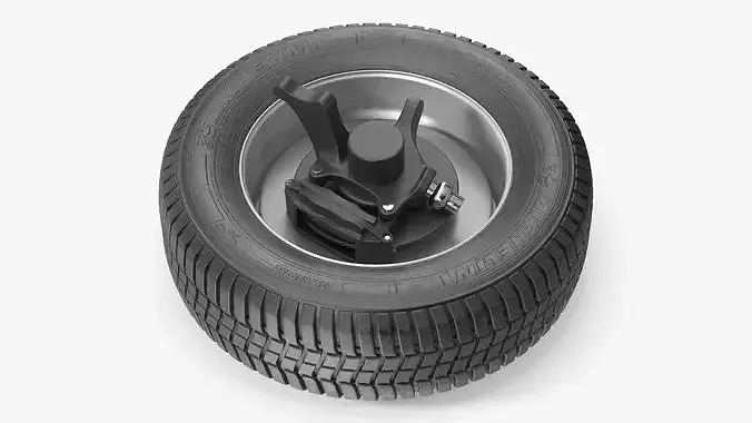 OEM Chevrolet Express 3500 Tire and Rim 3D model 5