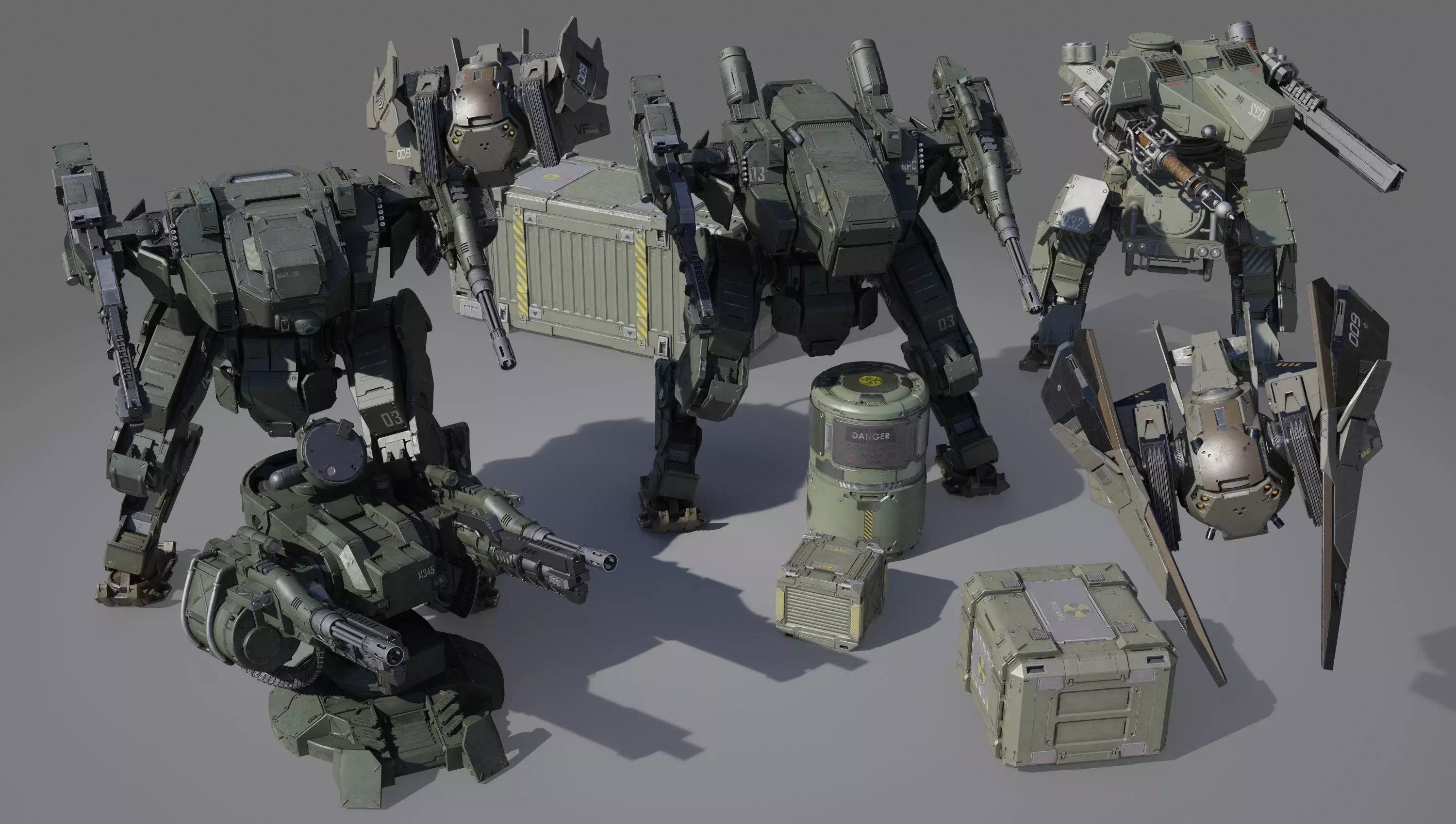 Sci-Fi Military Pack 1 3D model_0