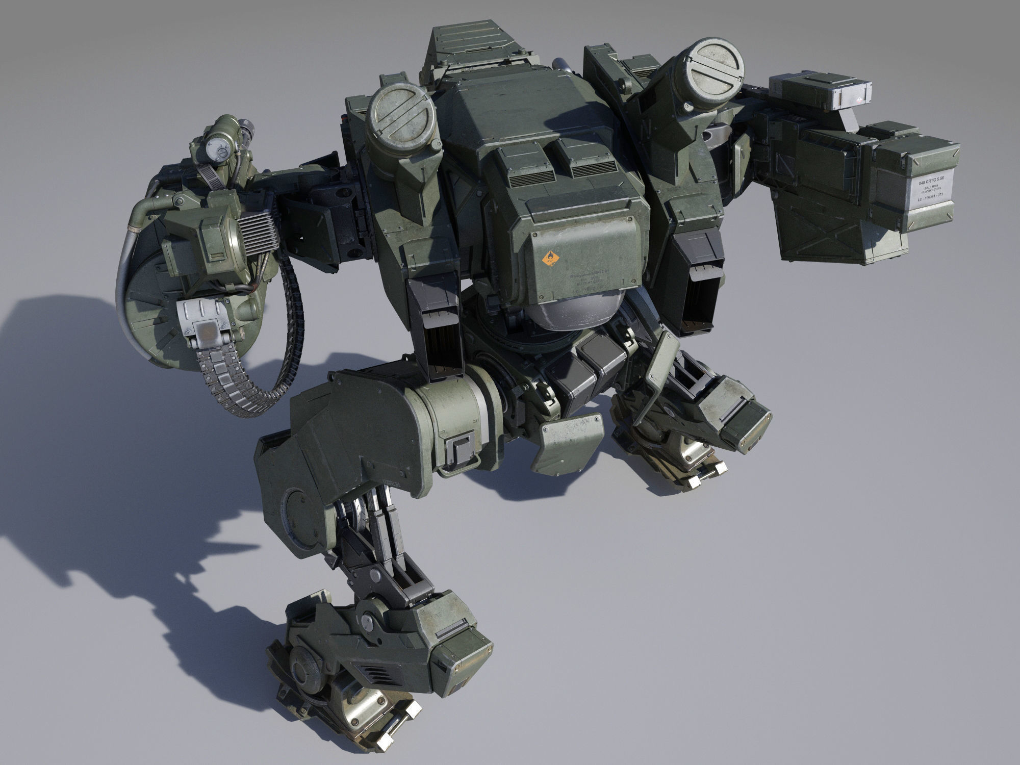 Sci-Fi Military Pack 1 3D model_12