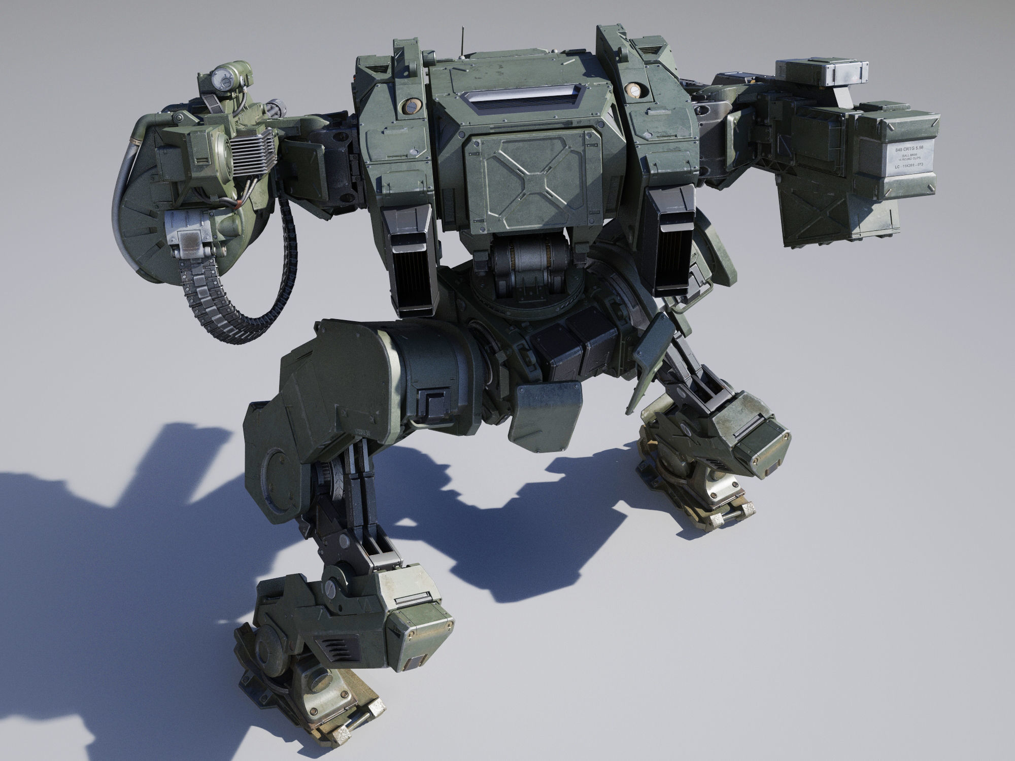 Sci-Fi Military Pack 1 3D model_10