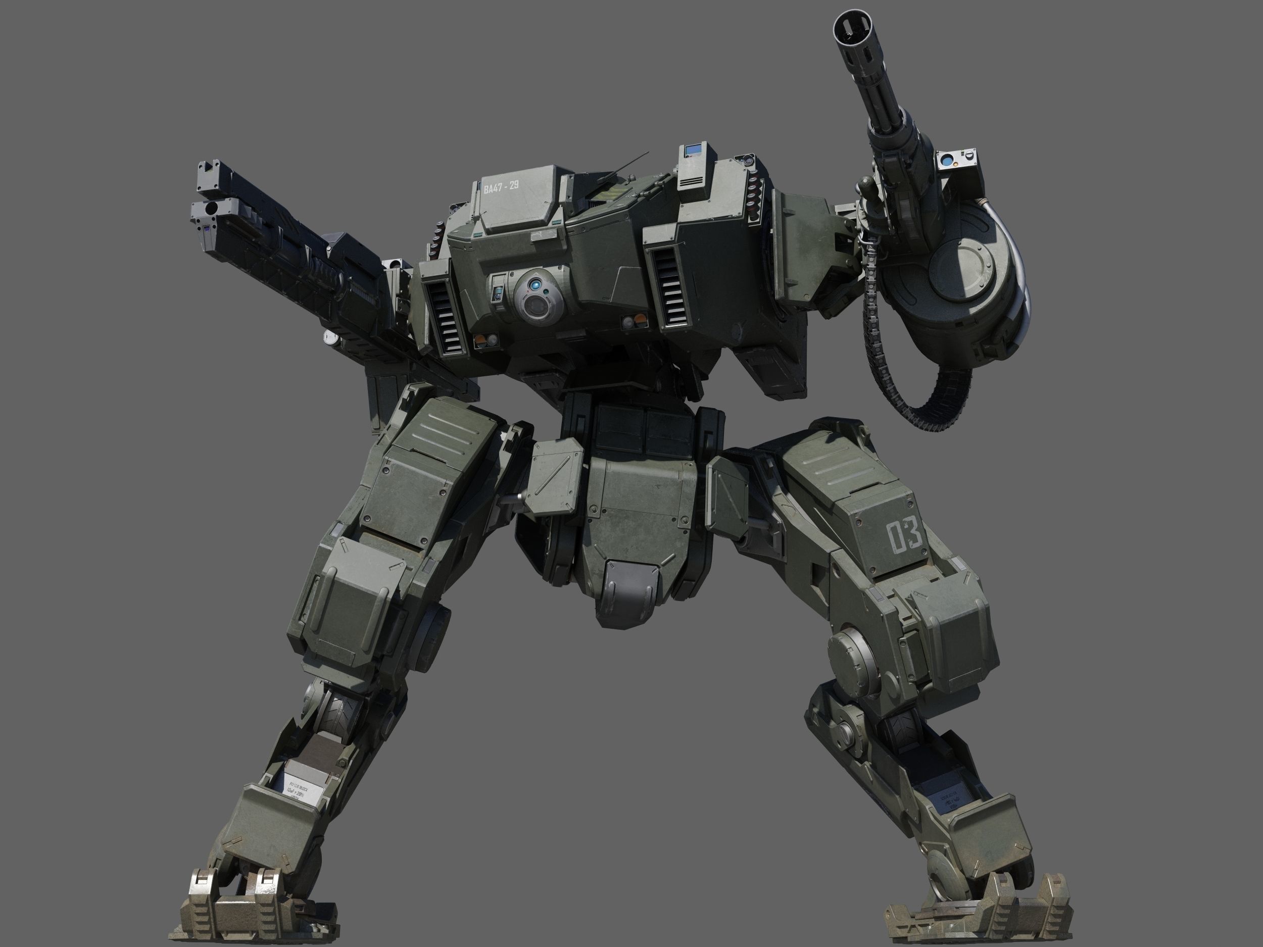 Sci-Fi Military Pack 1 3D model_8