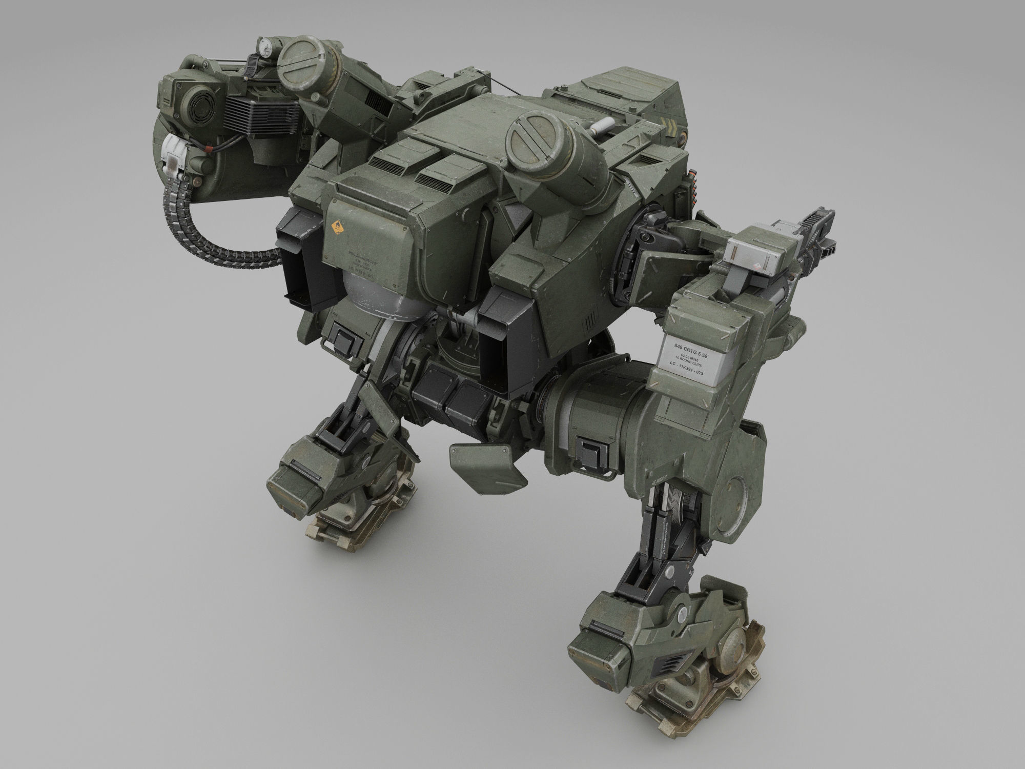 Sci-Fi Military Pack 1 3D model_13