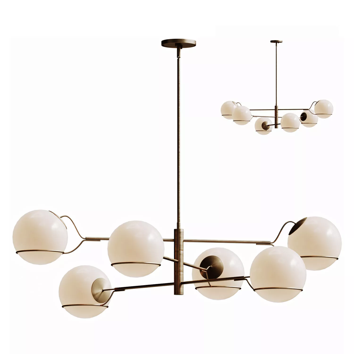 1540 Radly 3 tier Round Chandelier Westelm 3D model