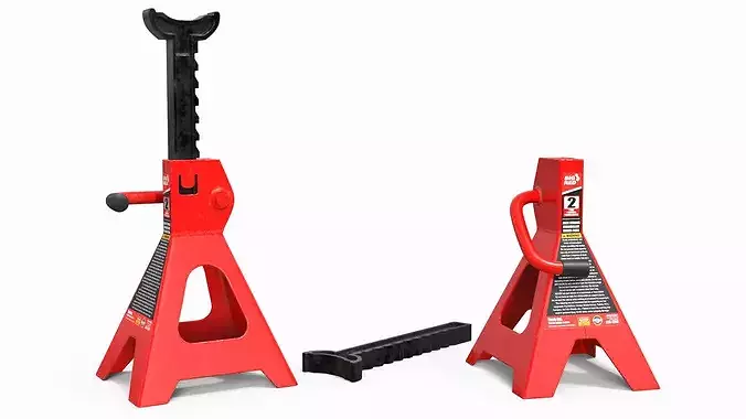 TORIN Big Red Jack Stand 2 Ton Red 3D model 2