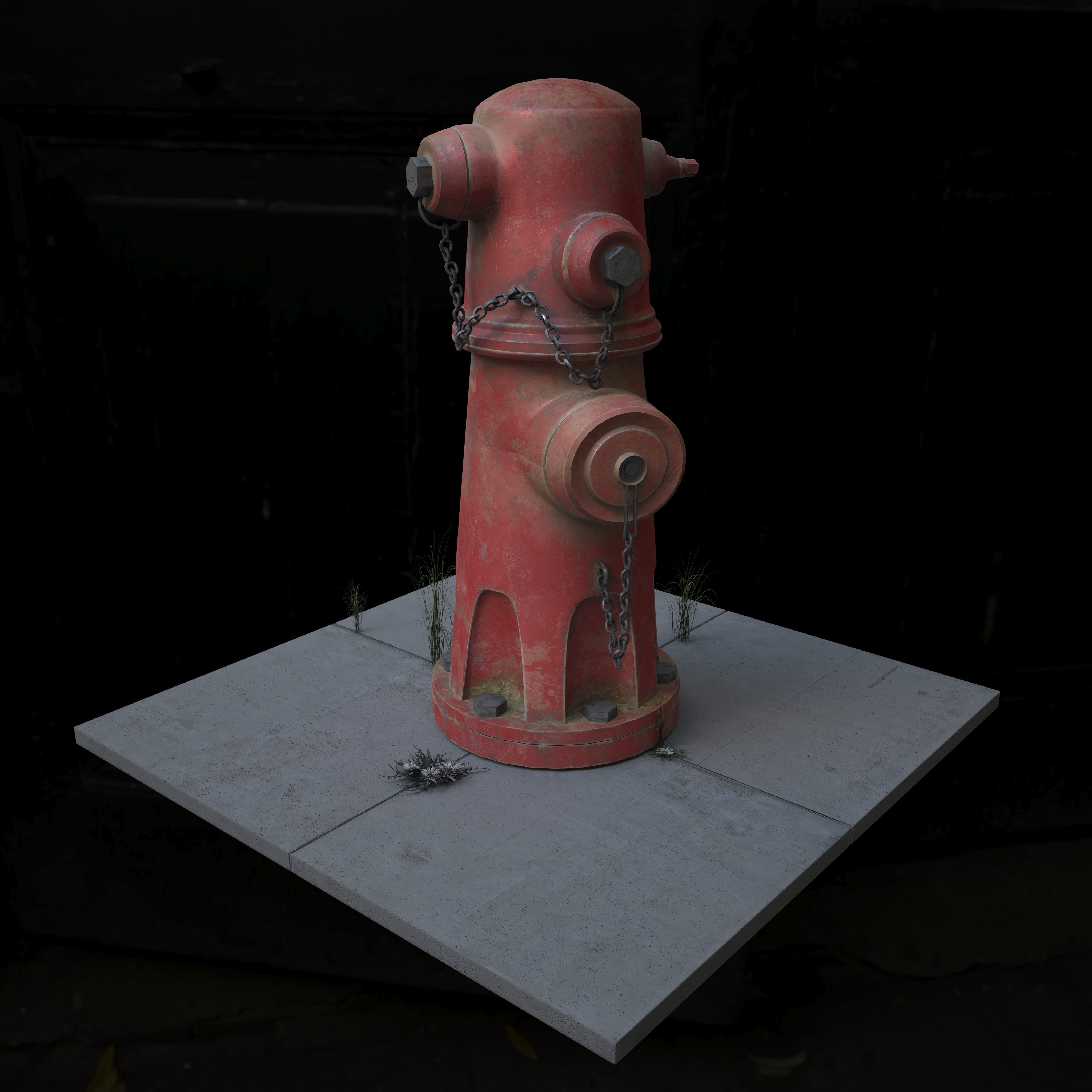 Fire Hydrant Plug Free 3D model_1