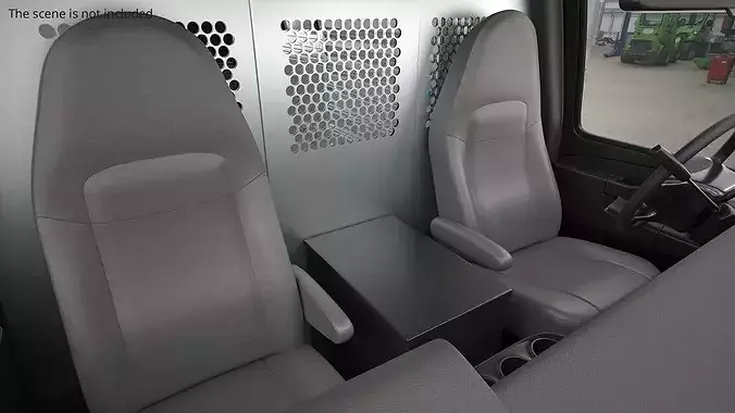 Utility Cargo Van Chevrolet Express 2016 Black 3D model 5
