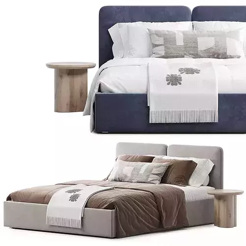 Vilena 160 Bed 3D model 3