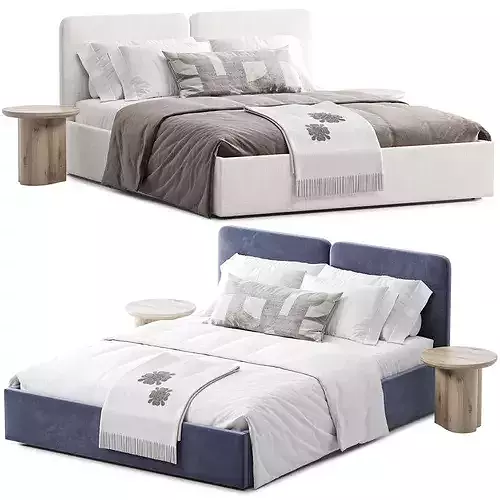 Vilena 160 Bed 3D model 4