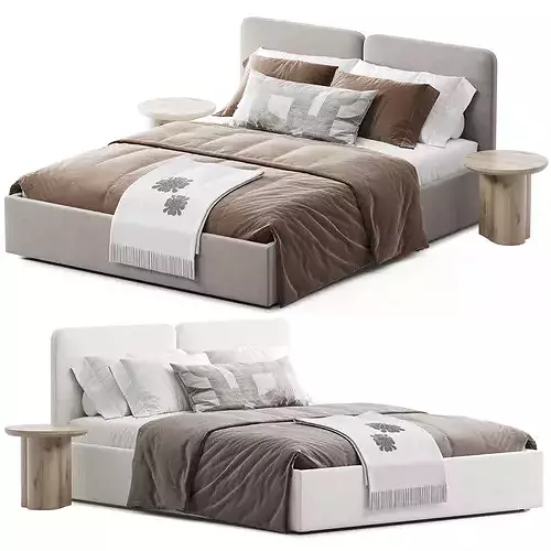 Vilena 160 Bed 3D model 5