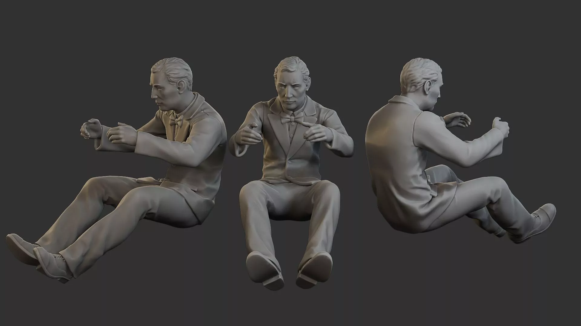 Male Spy Agent MSA1 005 3D print model