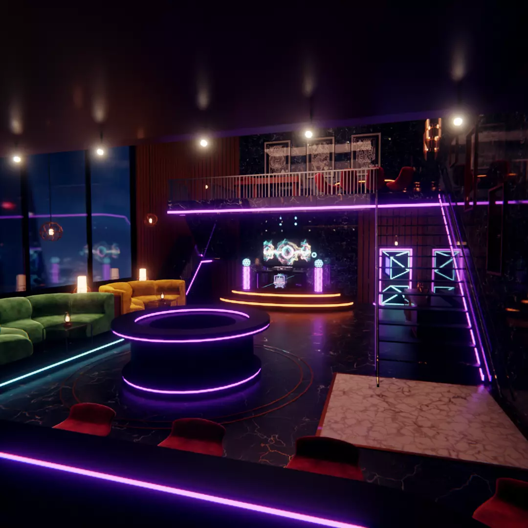 NEON PULSE LOUNGE 3D model