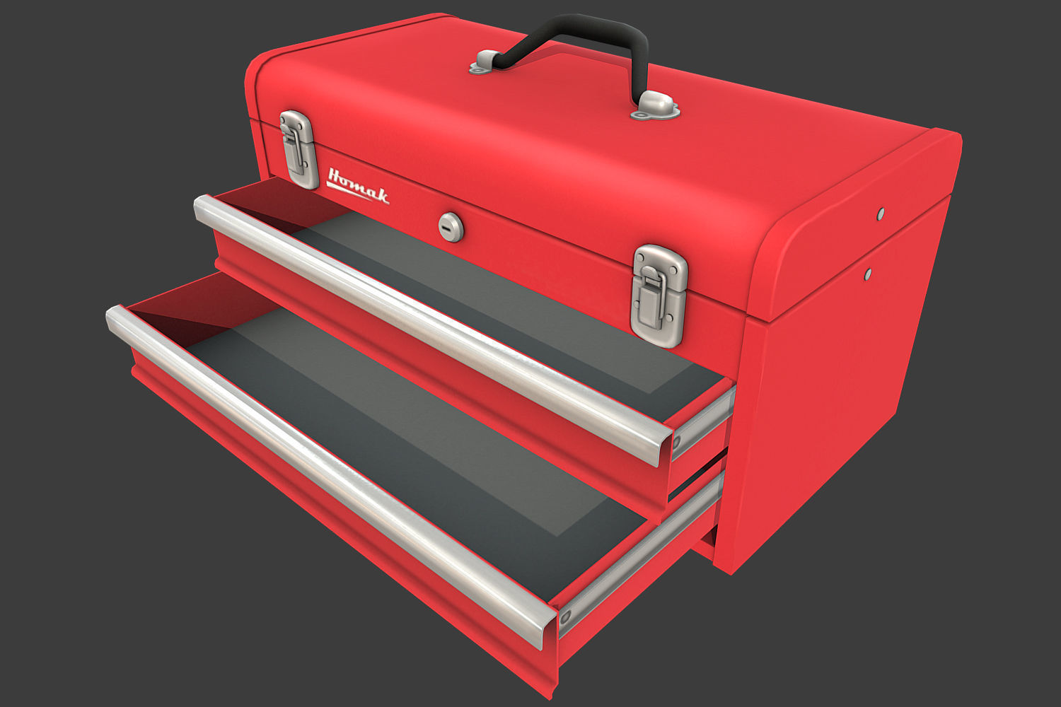 Toolbox Low-poly 3D model_1