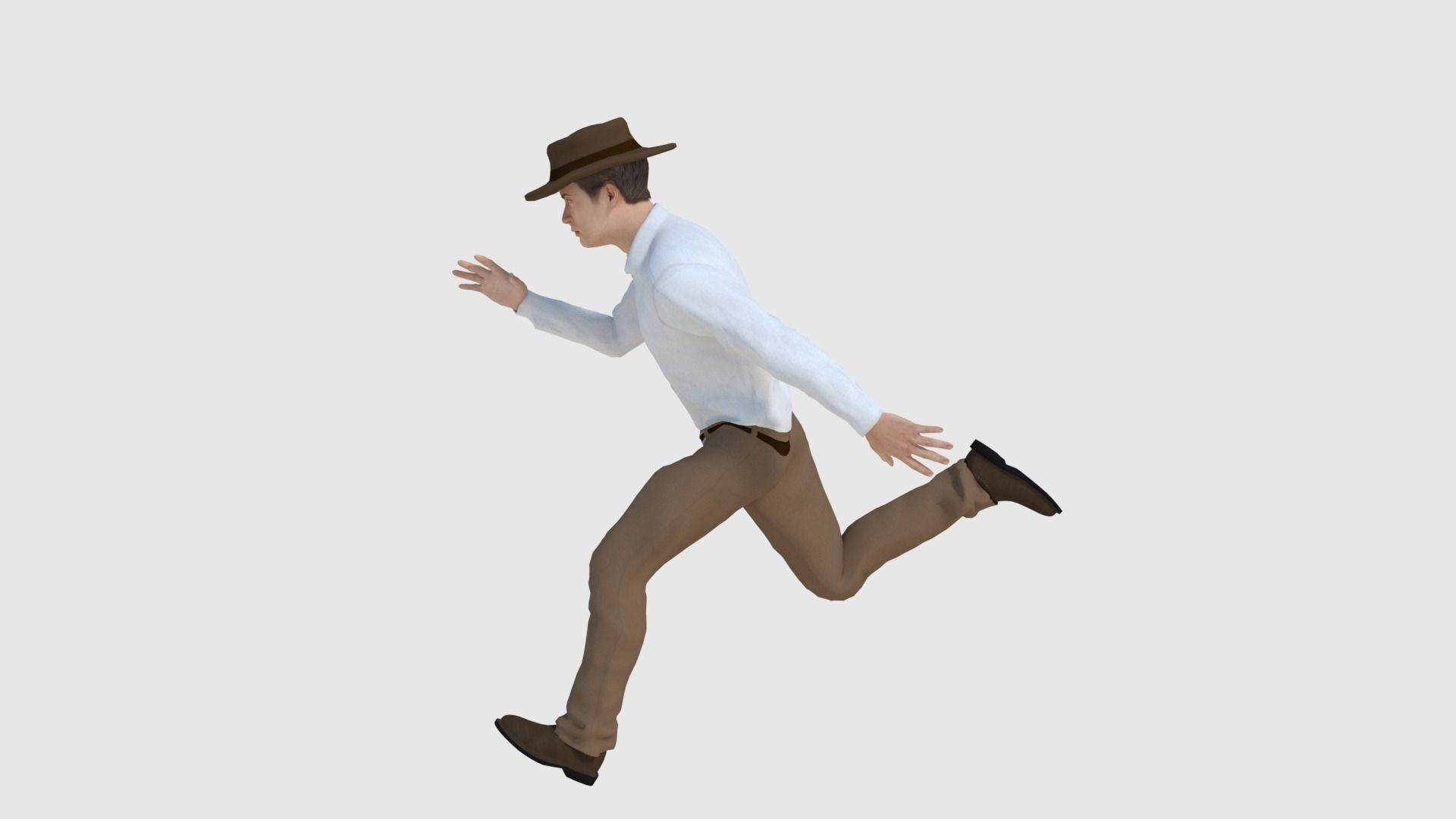 Cowboy Character - Game Ready Low-poly 3D model_7