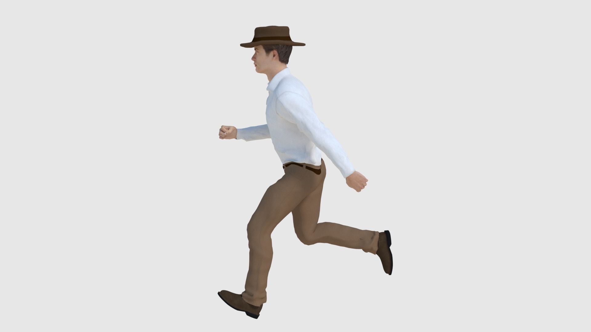 Cowboy Character - Game Ready Low-poly 3D model_5