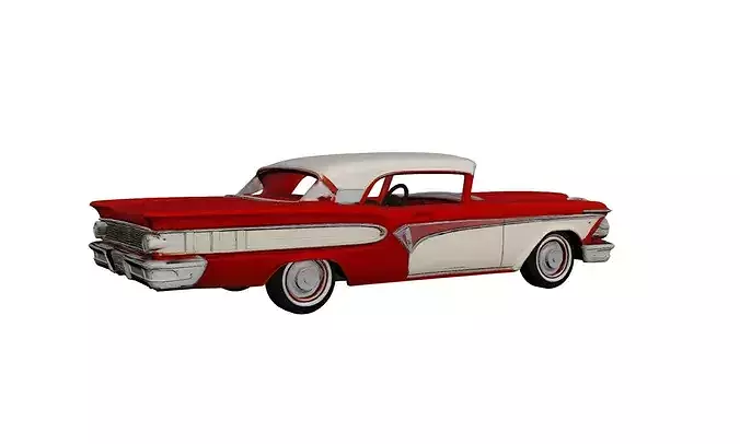 1950s Edsel Corsair Classic Luxury Sedan  partial interior 3D model 2