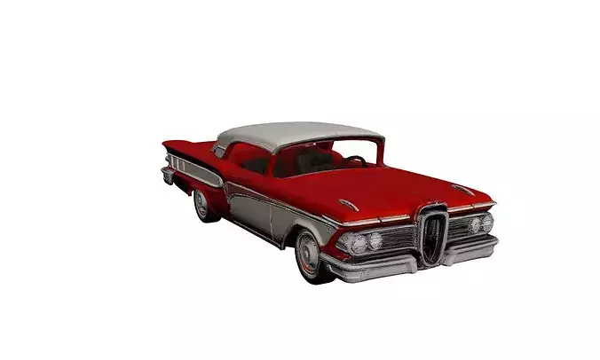 1950s Edsel Corsair Classic Luxury Sedan  partial interior 3D model 3