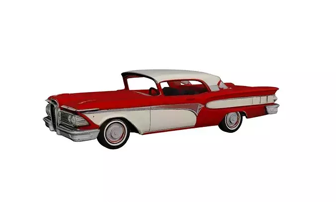 1950s Edsel Corsair Classic Luxury Sedan  partial interior 3D model 4