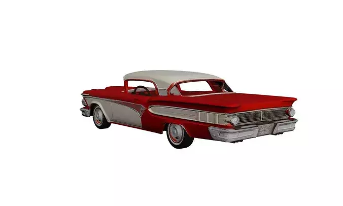 1950s Edsel Corsair Classic Luxury Sedan  partial interior 3D model 5