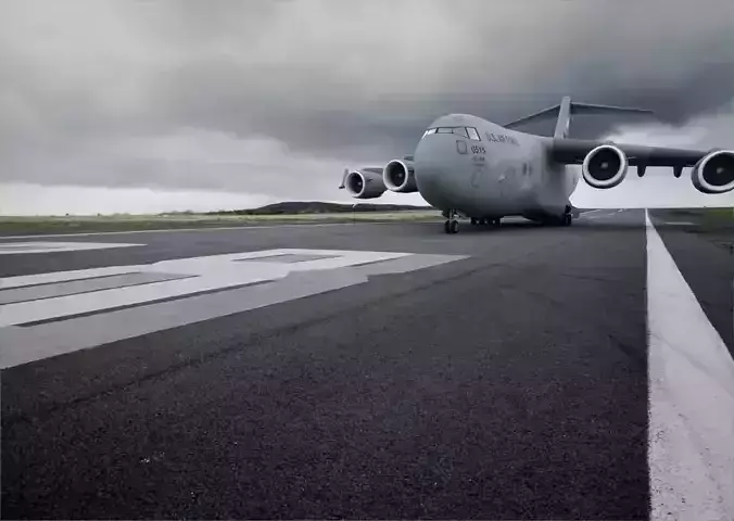 Boeing C-17 Globemaster III Low-poly 3D model