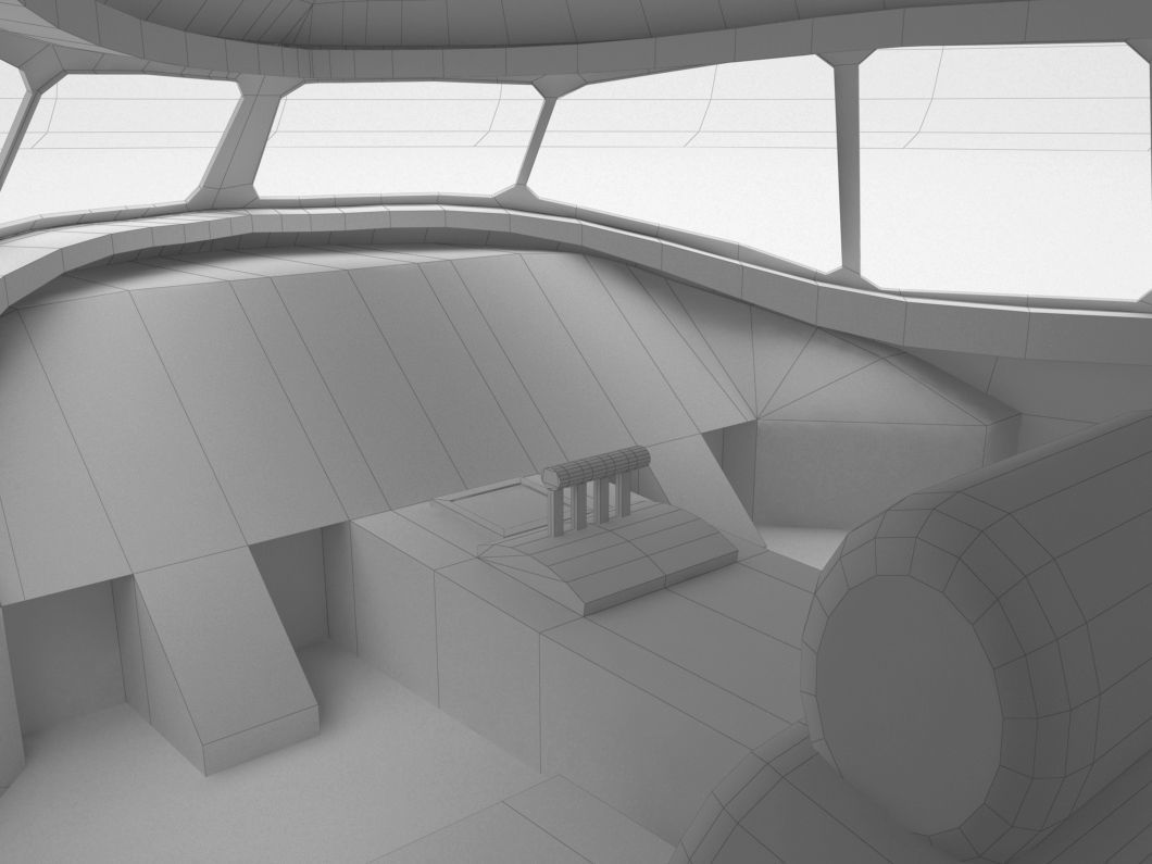 Boeing C-17 Globemaster III Low-poly 3D model_7