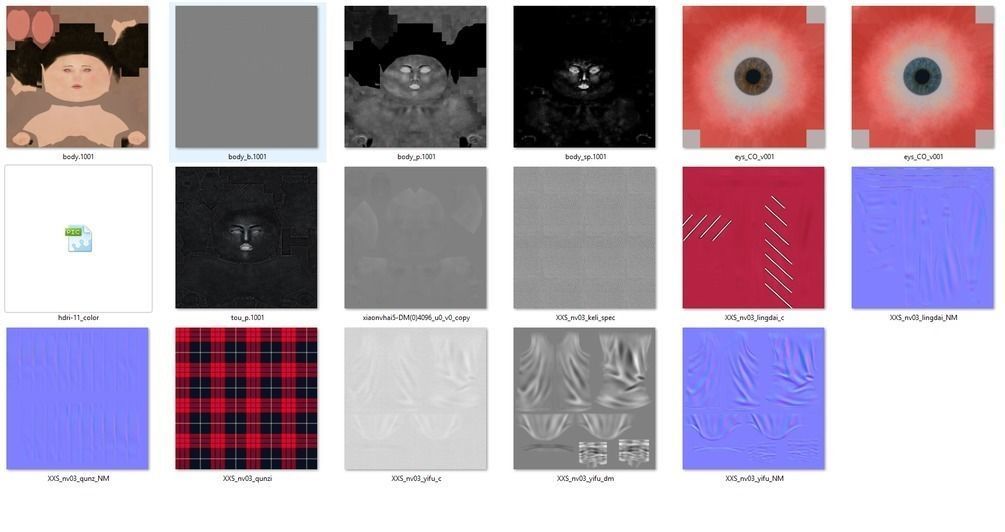 Zbrush maya 3d basemesh of girl 3D model_4